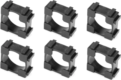 Miniatura 4 de Walfront Soporte cilíndrico para batería de iones de litio, organizador de batería cilíndrica, 0.724 in / 0.72 pulgadas de diámetro de agujero