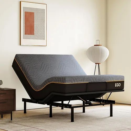 Miniatura 14 de MLILY EGOHOME - Base de cama ajustable individual XL con patas ajustables, base de cama eléctrica plegable de metal con control remoto inalámbrico