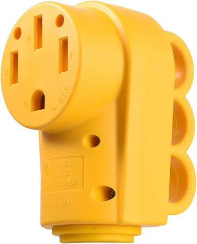Miniatura 9 de SnowyFox Enchufe de Repuesto Hembra de 30 Amperios para RV - Enchufe Resistente de 30 Amperios para RV con Mango Ergonómico, Diseñado para Acomodar