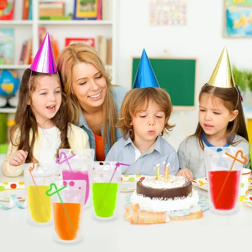 Miniatura 5 de Ozera - 100 bolsas de bebidas, bolsas de jugo de 16 onzas con 100 popotes y embudo Cremallera sellada, bolsas de jugo de batido de mano