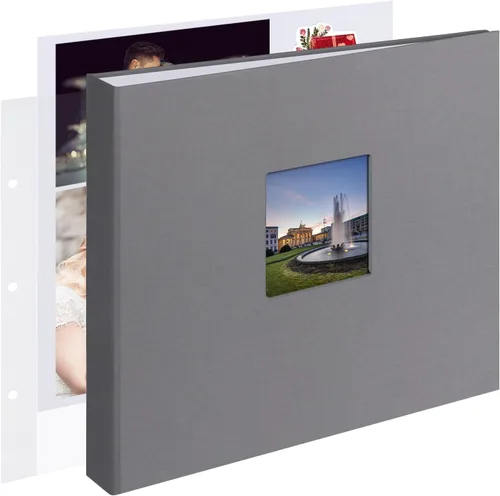 Miniatura 12 de 1DOT2 Álbum de fotos de scrapbook DIY grande de 12 x 12 pulgadas con 3 anillos, diario con 30 fundas de plástico, 60 páginas y cubierta de papel