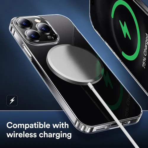 Miniatura 5 de Funda transparente compatible con iPhone 13 Pro Max 2021 - Funda protectora transparente sin amarillamiento a prueba de golpes, delgada
