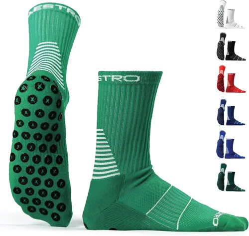 Miniatura 28 de Maestro - Calcetines de agarre de fútbol para hombres y mujeres con almohadillas antideslizantes, ideales para fútbol, baloncesto y deportes