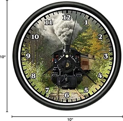 Miniatura 2 de SignMission Tren Reloj de Pared Vía Ferrocarril locamotora Modelo rr