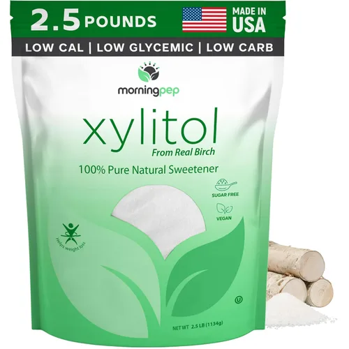 Miniatura 10 de Morning Pep - Edulcorante puro de xilitol de abedul (apto para dieta keto) sin regusto 1 libra (no de maíz) sin OMG Kosher sin gluten Producto