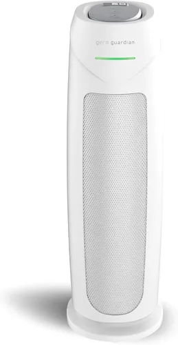 Miniatura 8 de GermGuardian Purificador de aire HEPA para el hogar, habitaciones grandes de hasta 743 pies cuadrados con filtro de aire HEPA PURE, monitor
