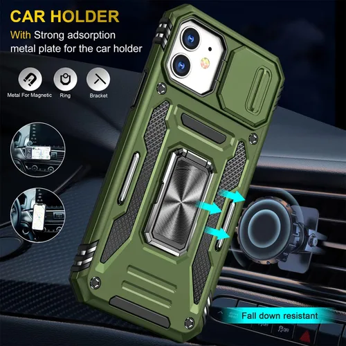 Miniatura 41 de Funda para iPhone 13 Pro con funda para cámara, con soporte de anillo para soporte, con función de montaje magnético para automóvil, para iPhone 13