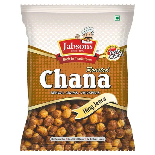 Miniatura 3 de Jabsons - Garbanzos Chana asados (paquete de 3), 5.29 oz x 3 (Hing Jeera)