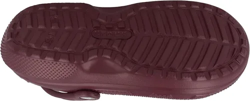 Miniatura 5 de Crocs - Zuecos para adultos, diseño clásico con forro, unisex, Granates