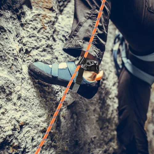Miniatura 7 de NewDoar - Bloqueador de pie elevado para escalada en roca y montañismo, dispositivo de escalada Izquierda Negro