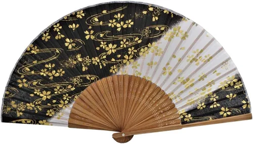 Miniatura 14 de Terra Distribution Abanico Plegable [Importación de Japón] Abanicos de Mano para Mujer Plegables, Abanico Japonés, Diseño Único, Bambú Hecho a Mano