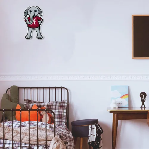Miniatura 4 de Rico Industries NCAA Alabama Crimson Tide - Banderín de corte con forma de mascota, decoración del hogar y sala de estar, fieltro suave EZ