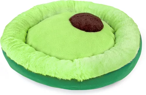 TONBO Cama de Felpa Suave Pequeña Linda y Acogedora de Aguacate para Perros y Gatos, Compatible con Lavadora y Secadora (Aguacate)