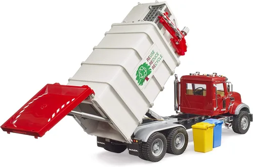 Miniatura 3 de Bruder 02811 Mack Granite Camión de Basura de Carga Lateral