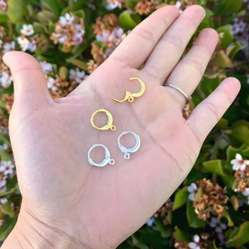 Miniatura 4 de Adabele - 10 ganchos redondos de plata de ley auténtica para aretes de 0.472 in (0.47 pulgadas), resistentes al deslustre para manualidades, aretes