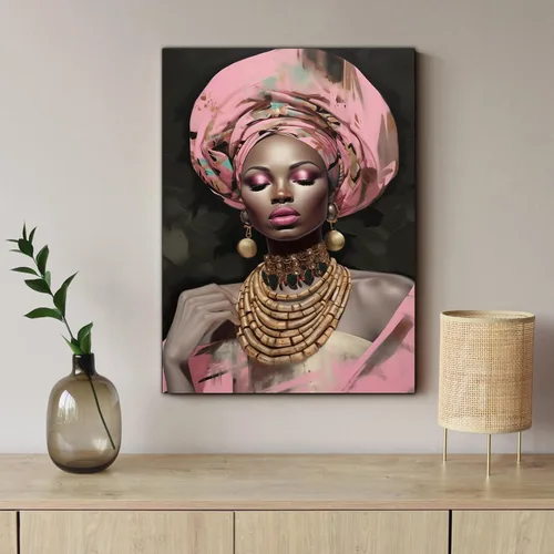 Miniatura 189 de Arte de pared afroamericano, decoración de rey y reina bailarín negro para sala de estar, arte de pareja de amor negro para dormitorio, lienzo
