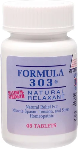 Miniatura 5 de Dee CEE Labs Formula 303 Tabletas de máxima fuerza, 90 tabletas; totalmente natural que contiene magnesio para dolores musculares, flor de la pasión