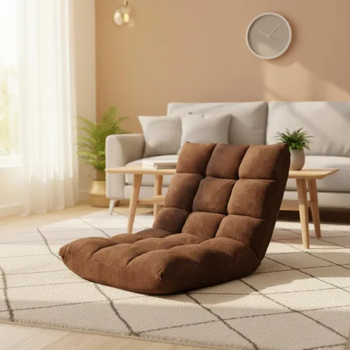 Miniatura 14 de S AFSTAR Silla reclinable acolchada ajustable de 14 posiciones con cómodo soporte de espalda y funda agradable a la piel, ideal para leer, jugar