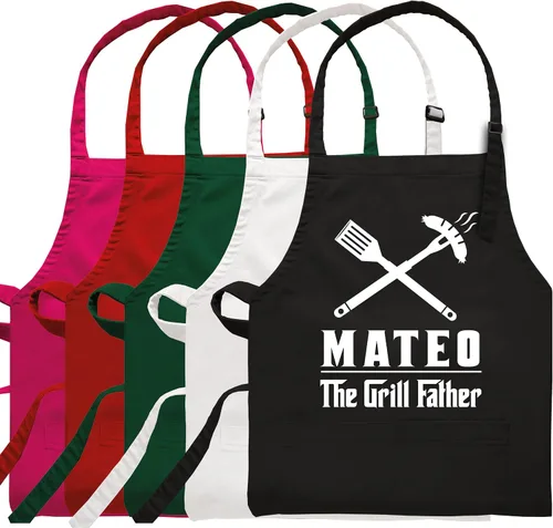 Miniatura 2 de Delantal personalizado para hombres, regalo de chef personalizado, regalo del día del padre, regalo de barbacoa y parrilla para papá, delantal