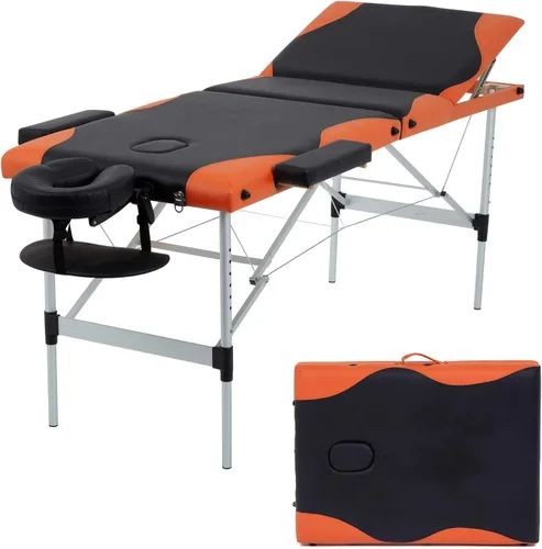 Miniatura 12 de Mesa de masaje portátil - Cama de spa plegable para fisioterapia, esteticista, tatuaje - negro