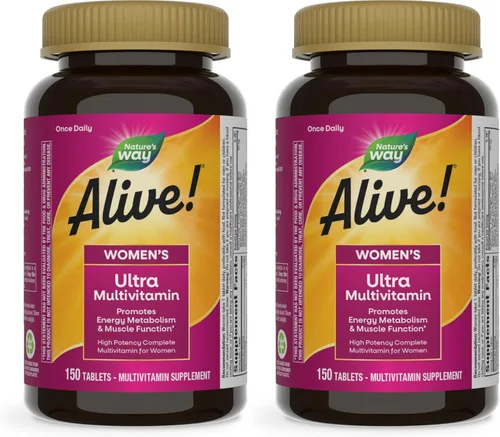Miniatura 10 de Nature's Way Alive! Multivitaminas diarias ultra para mujer, fórmula de alta potencia, promueve el metabolismo de la energía y la función muscular*