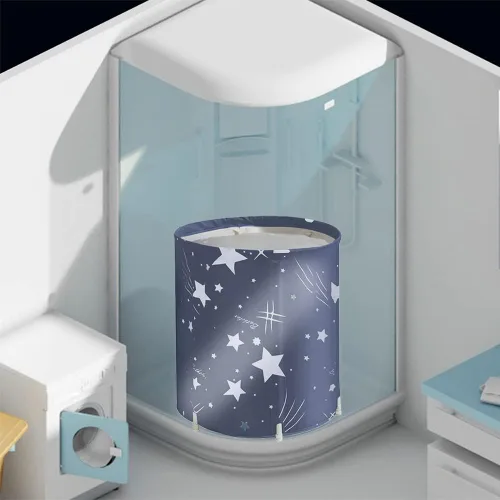 Miniatura 3 de ptlsy Bañera portátil, bañera japonesa para cabina de ducha, bañera plegable con espuma térmica, independiente, bañera de hidromasaje plegable