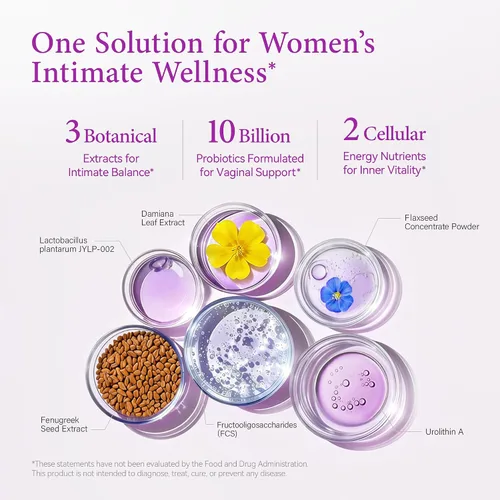 Miniatura 2 de LAIFE Probióticos vaginales prémium para mujeres, 10B UFC + Urolitina A para la salud vaginal, apoya el equilibrio del pH, bienestar femenino