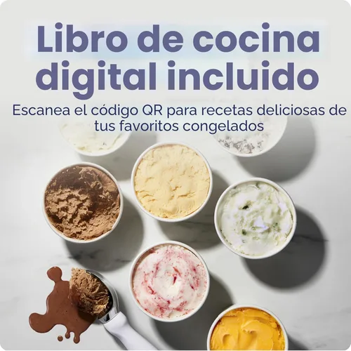 Miniatura 9 de Chefman Iceman Fabricante de Helado, Sin Necesidad de Pre-Congelación con Compresor Integrado, Hace Helado, Yogur Congelado, Sorbete, Sorbet, Hielo