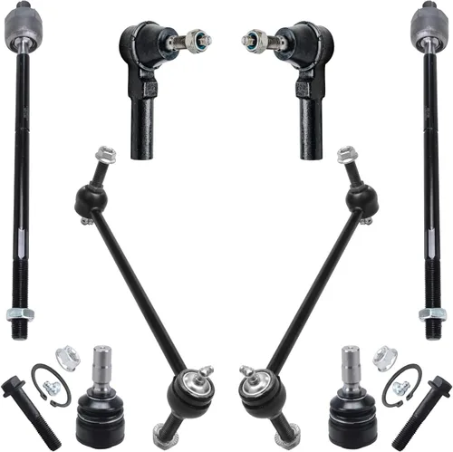 Miniatura 99 de Detroit Axle – Kit de suspensión delantera para Hyundai 2013-2018 Santa Fe 2 enlaces de barra de estabilizador 4 varillas de amarre interiores