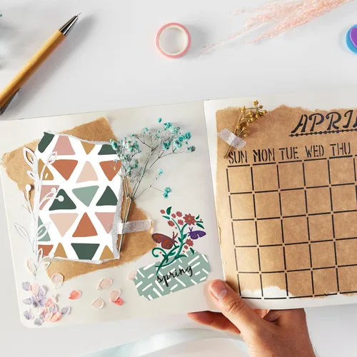 Miniatura 5 de 28 hojas de papel bohemio para álbum de recortes, papel de álbum de recortes de 12 x 12 pulgadas, papel de álbum de recortes de 90 lb/160 g/m²