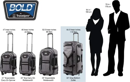 Miniatura 5 de Travelpro Tpro Bold 2.0 - Bolsa de lona con ruedas (30 pulgadas)
