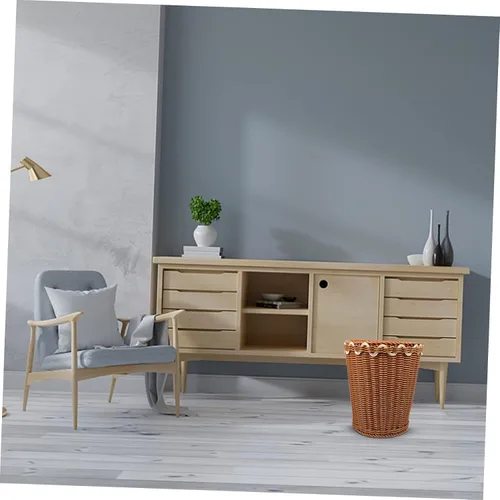 Miniatura 3 de COLLBATH Papelera tejida ropa de oficina imitación ratán Bohemia