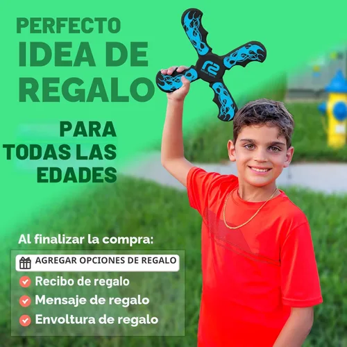 Miniatura 5 de Juguetes al aire libre para niños Boomerang – Divertidos regalos para niños de 6 años y juguetes voladores suaves para niños de juego en interiores