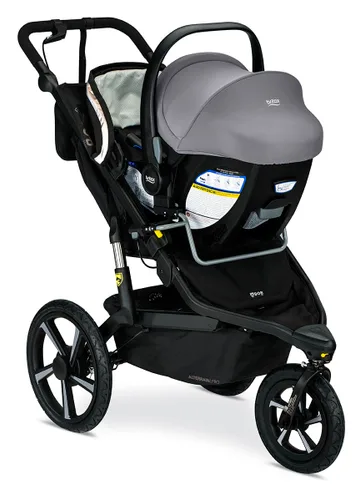 Miniatura 2 de BOB Gear Adaptador de cochecito de jogging individual para asientos de automóvil infantiles seleccionados Britax con ClickTight