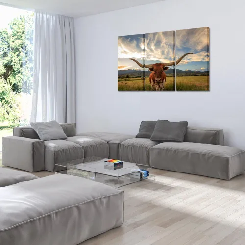 Miniatura 3 de KREATIVE ARTS - Arte de pared grande y moderno en lienzo para decoración del hogar y la oficina, imágenes de animales, arte impreso en lienzo