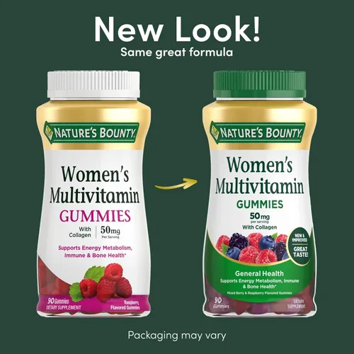 Miniatura 2 de Nature's Bounty Gomitas multivitamínicas para mujeres, suplementos vitamínicos para adultos, salud general, apoya la salud inmunológica y ósea