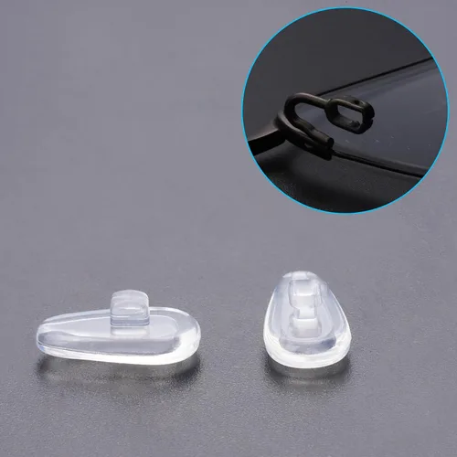 Miniatura 3 de 10 pares de piezas de nariz de goma de silicona de repuesto compatibles con Oakley Socket 5.5 (5.0)/Contrail/Lizard/Limit Switch/Truss