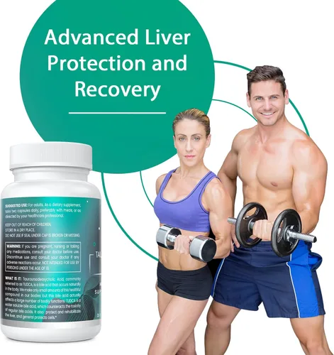 Miniatura 4 de TUDCA Suplemento de apoyo hepático de 1100 mg para limpieza desintoxicante, sales biliares solubles en agua con fuerte sabor amargo, 60 cápsulas