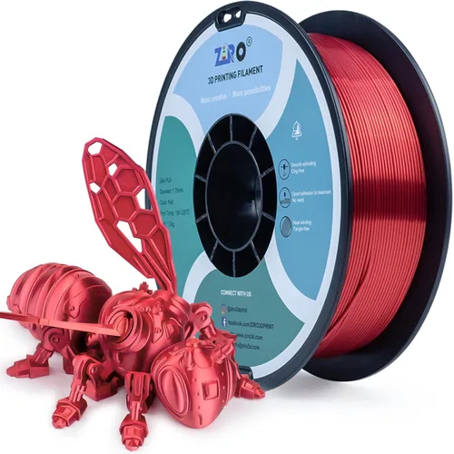 Miniatura 31 de ZIRO Filamento PLA fluorescente de 0.069 pulgadas, luminoso solo por luz UV, filamento de impresora 3D de efecto brillante, carrete de 2.2 libras