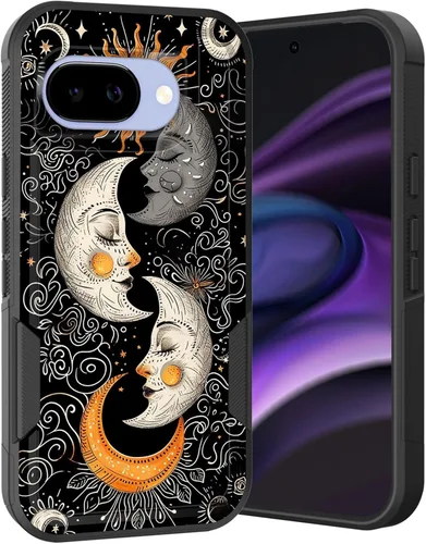 Miniatura 187 de Funda para Pixel 6A, Híbrida de Doble Capa de Servicio Pesado Resistente a Prueba de Golpes PC Duro + Funda Protectora de Silicona Suave para Google