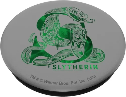 Miniatura 2 de Harry Potter Slytherin S Logo PopSockets Grip y soporte para teléfonos y tabletas, Negro