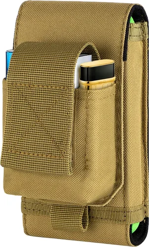 Miniatura 9 de Funda táctica Molle para teléfono, bolsa compacta para cinturón de cintura con funda para cigarrillos para iPhone 17 Pro Max/16 Pro Max/15 Pro