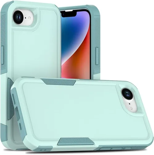 Miniatura 31 de Funda WOGROO para iPhone 8 Plus, iPhone 7 Plus de 5.5 pulgadas, funda protectora para teléfono a prueba de golpes, fuerte y duradera, color negro