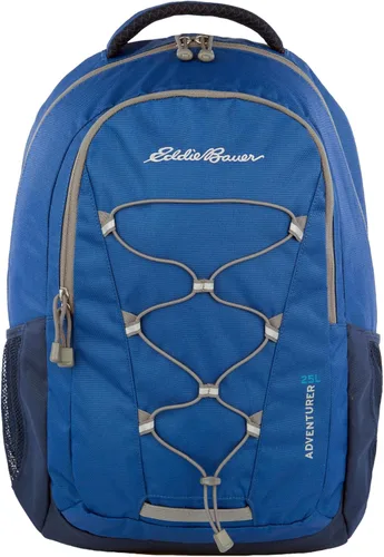 Miniatura 3 de Eddie Bauer Mochila Adventurer con compartimentos organizativos y funda compatible con hidratación/portátil, Adventurer - True Blue, 25L Aventurero