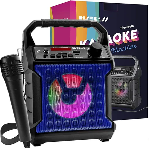 Miniatura 8 de RISEBASS Altavoz Bluetooth de Karaoke para Fiestas con Micrófono – Máquina de Karaoke Inalámbrica Portátil para Fiestas de Interior/Exterior
