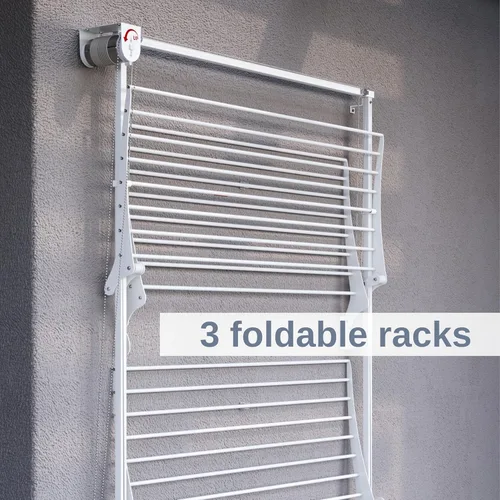 Miniatura 2 de foxydry Aireador vertical de pared de torre para uso en interiores y exteriores (blanco, 59.8 in / 59.8 pulgadas)