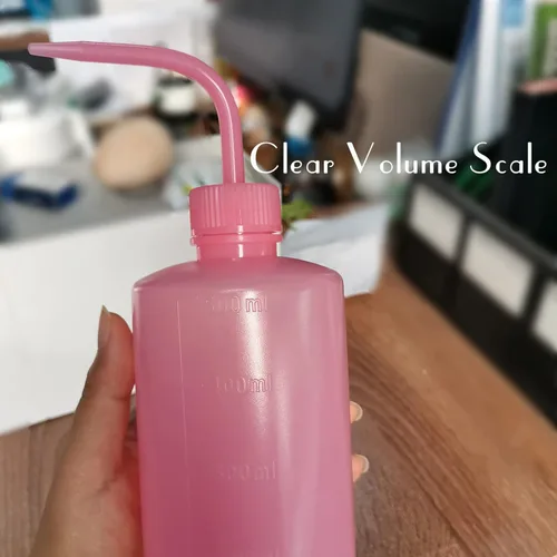Miniatura 2 de Valchoose Profesional 500ml Botella de Presión de Seguridad 16.9oz (Rosa), LDPE Sin Derrame, Botella de Lavado de Plástico (1Paquete)