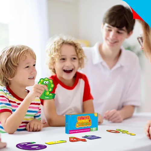 Miniatura 6 de Números magnéticos y símbolos matemáticos, herramienta de aprendizaje educativo para niños, reconocimiento matemático, 25 imanes que incluyen 20