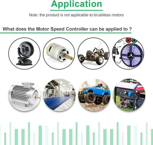 Miniatura 6 de PWM Controlador de velocidad del motor DC 12V 24V 60V 500W Motor eléctrico Regulador de control de velocidad Controlador de velocidad de potencia