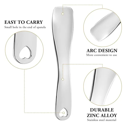 Miniatura 4 de Sibba 3 piezas de espátula facial, rodillo de ojos, rodillo de ojeras, herramienta para el cuidado de la piel, loción de crema facial, aplicador